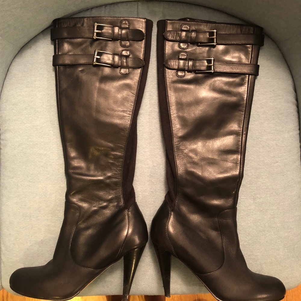 ✨SOLD✨Cole Haan Black Leather Nike Air Boots